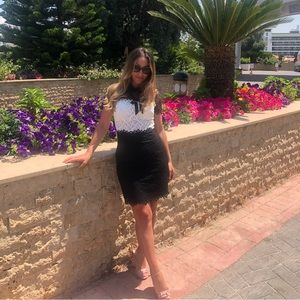 Dress black and white of brand Sandro